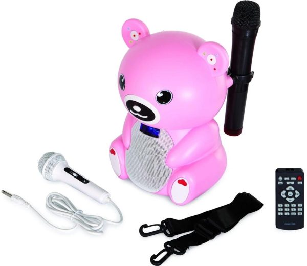 Coluna Portátil Fonestar Karaoke Urso Panda Bear-400R Online now